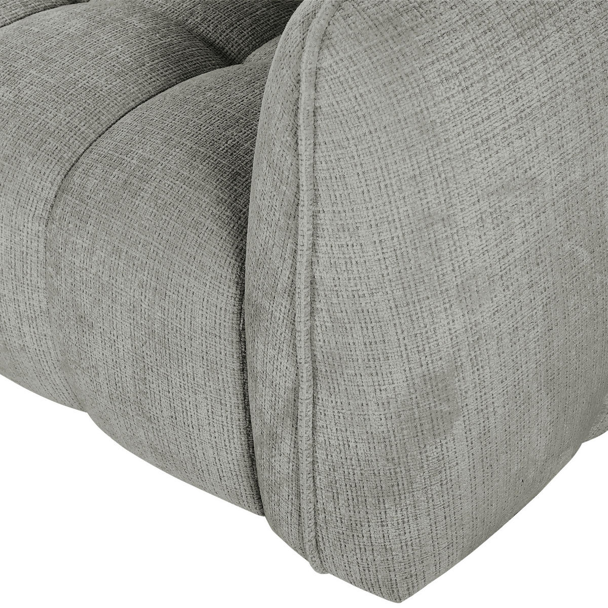 HÖRNSOFFA i chenille mörkgrå  - mörkgrå/svart, Klassisk, textil/plast (172/272cm) - MID.YOU