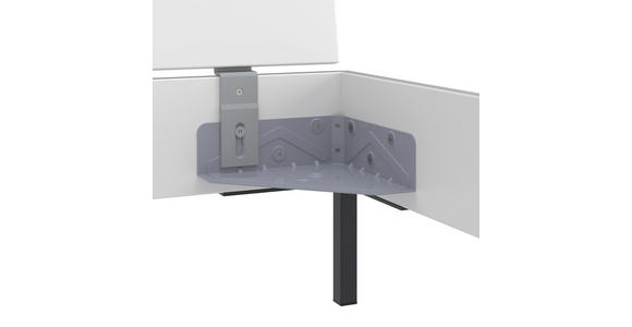 BETT 140/200 cm  in Weiß  - Schwarz/Weiß, Design, Holzwerkstoff/Metall (140/200cm) - Xora