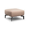 HOCKER in Textil Rosa  - Schwarz/Rosa, Design, Textil/Metall (70/70/46cm) - SENSOO