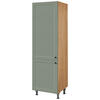 GESCHIRRSCHRANK 60/216,6/58 cm  in Grün  - Eichefarben/Schwarz, MODERN, Holzwerkstoff/Metall (60/216,6/58cm) - Nobilia