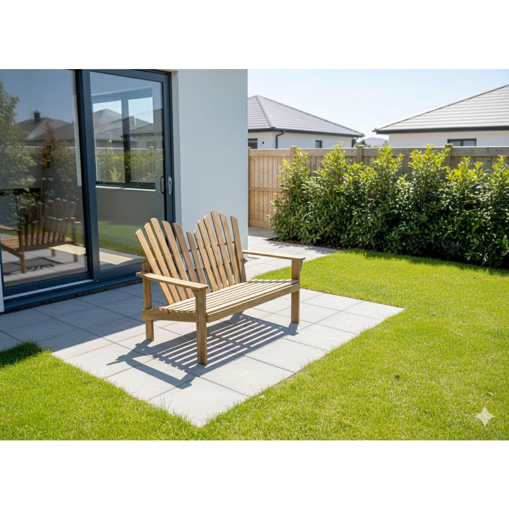 Gartenbank Akazie Braun Lxbxh: 125x80x94 Cm