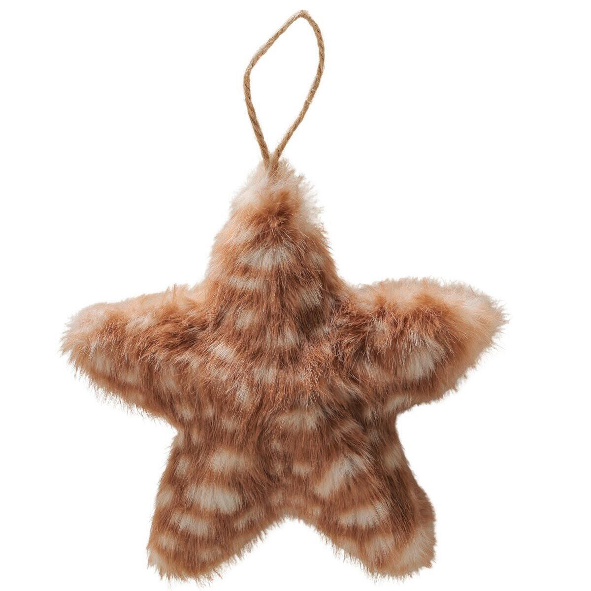 CHRISTBAUMANHÄNGER  - Beige, Basics, Kunststoff/Textil (16/5/16cm)
