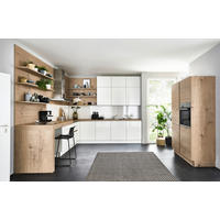 EINBAUKÜCHE LUX  - Eichefarben/Weiß, Design, Holzwerkstoff - Nolte Küchen