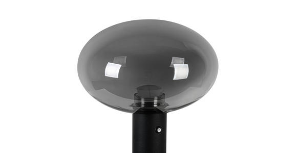 AKKU-TISCHLEUCHTE 20/42 cm  - Chromfarben/Schwarz, Design, Glas/Kunststoff (20/42cm) - Dieter Knoll