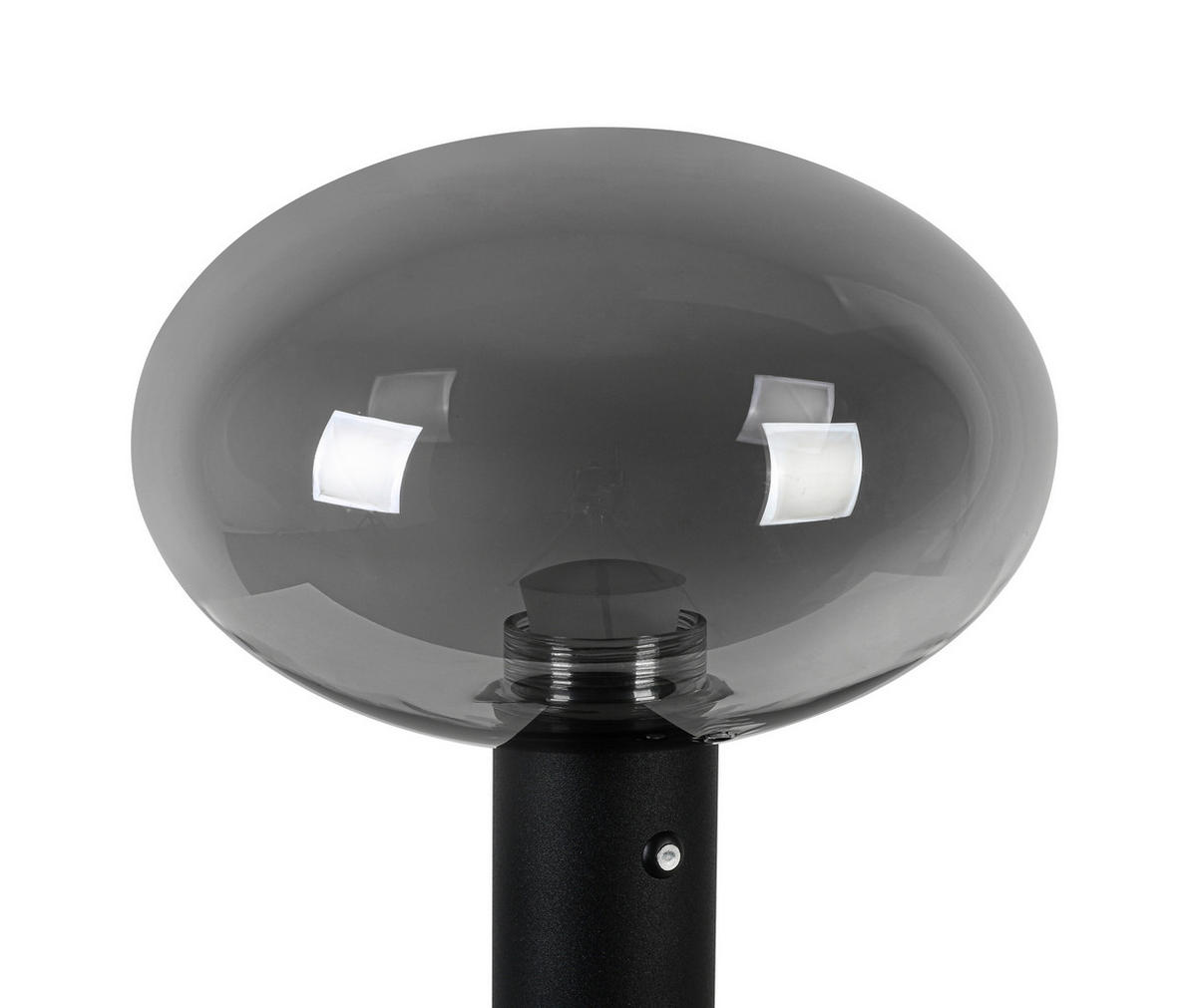 AKKU-TISCHLEUCHTE 20/42 cm  - Chromfarben/Schwarz, Design, Glas/Kunststoff (20/42cm) - Dieter Knoll