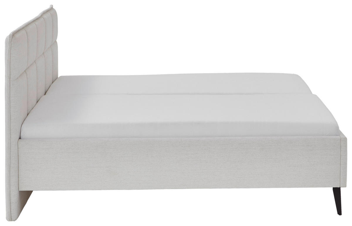POLSTERBETT Lattenrost, Bettkasten 180/200 cm  in Beige  - Birkefarben/Beige, Design, Holz/Textil (180/200cm) - Xora
