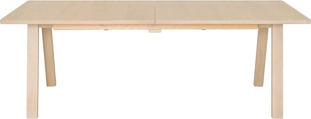 MATBORD vit, ekfärgad rektangulär  utdragbar  - vit/ekfärgad, Design, trä (220/100/75cm) - Best Price