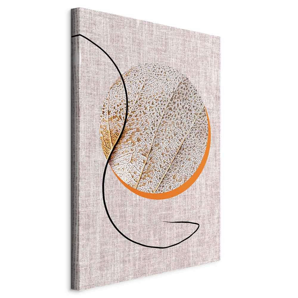 CANVASTAVLA 40/60/1.2 cm  - orange/cappuccino, Basics, trämaterial/textil (40/60/1.2cm) - artgeist