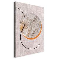 LEINWANDBILD Landschaft und Natur, Abstraktes Orange, Cappuccino  - Orange/Cappuccino, Basics, Holzwerkstoff/Textil (40/60/1.2cm) - artgeist