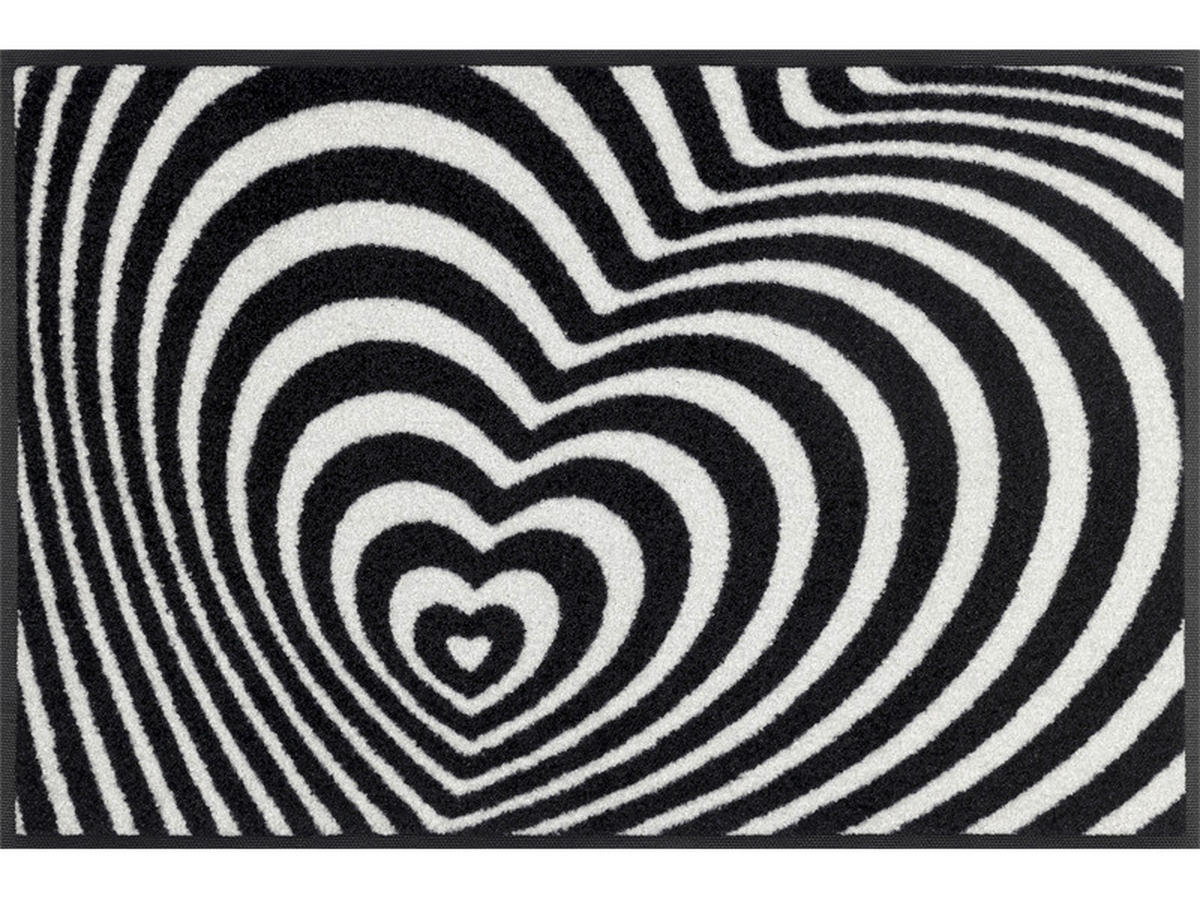 COVORAȘ DE INTRARE 50/75 cm  - alb/negru, Konventionell, plastic (50/75cm) - wash+dry