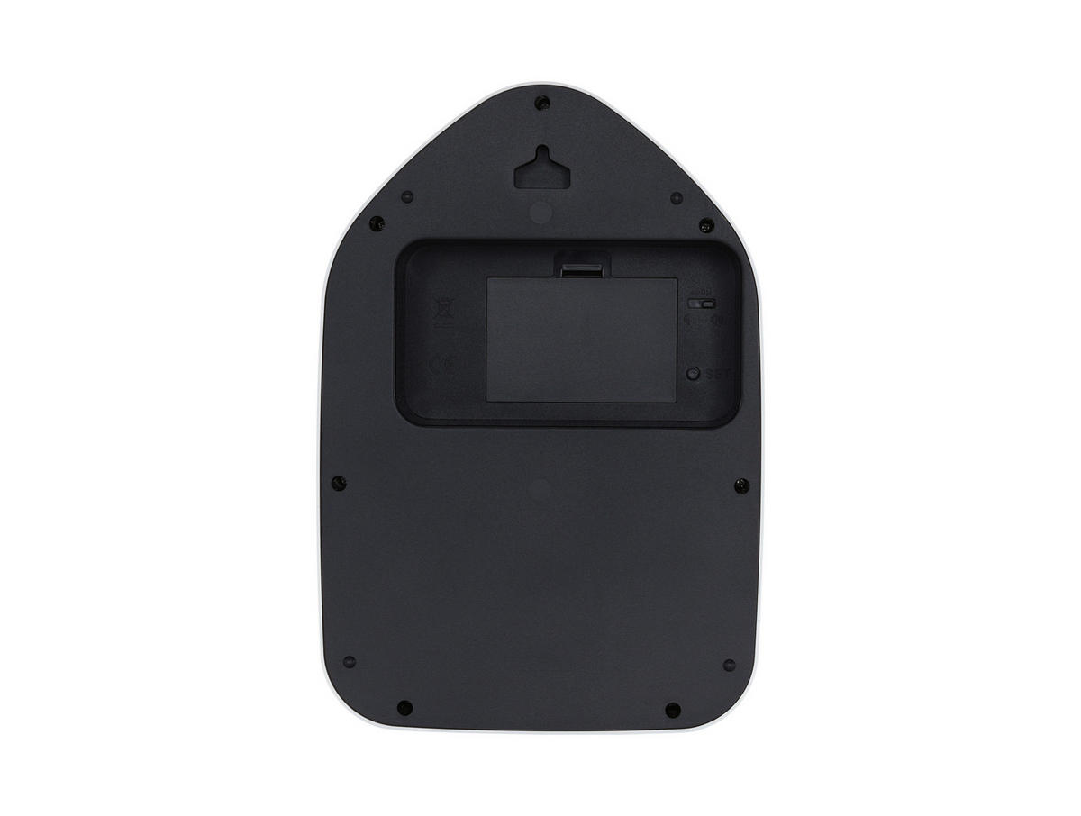 WANDUHR Modern Kitty Weiß  - Weiß, Basics, Kunststoff (20/29.1cm) - Karlsson