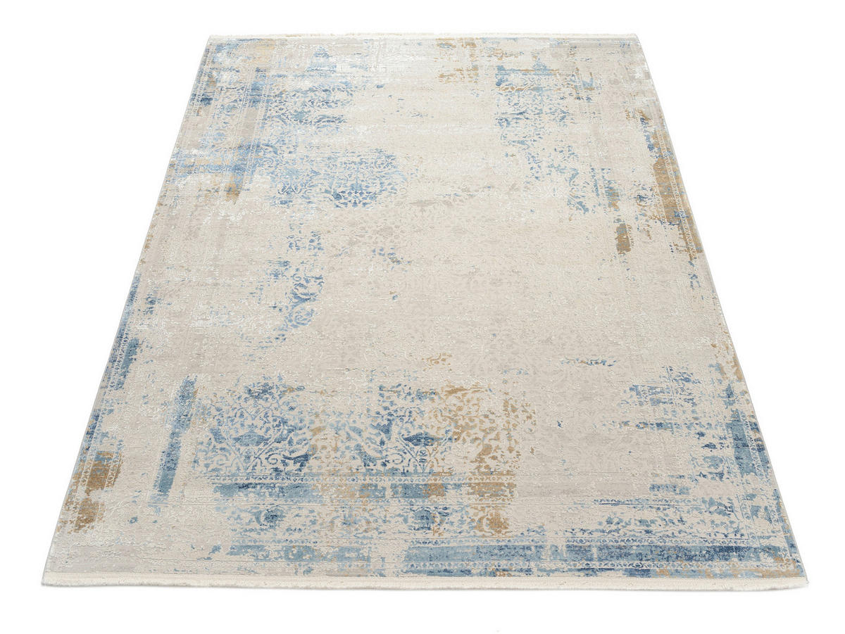 WEBTEPPICH 240/340 cm Opera Blau, Grau, Hellgrau, Hellblau, Dunkelblau, Dunkelgrau rechteckig  - Blau/Dunkelgrau, Design, Textil (240/340cm) - Musterring