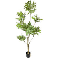 UMĚLÁ ROSTLINA  - černá/zelená, Basics, plast (17/180/17cm)