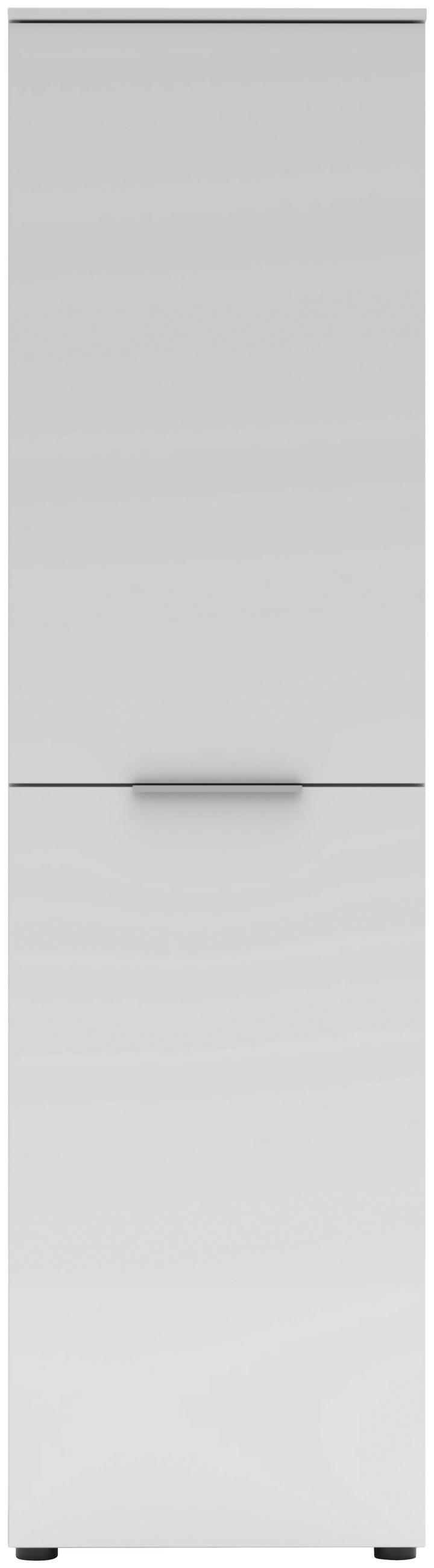GARDEROBNA OMARA  - barve kroma/bela, Moderno, kovina/leseni material (53/196/41cm) - Voleo