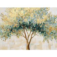 LEINWANDBILD Landschaft & Natur, Bäume 135/100 cm  - Multicolor, Basics, Holz/Papier (135/100cm) - Euroart