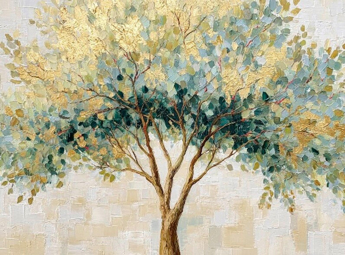 LEINWANDBILD Landschaft & Natur, Bäume 135/100 cm  - Multicolor, Basics, Holz/Papier (135/100cm) - Euroart