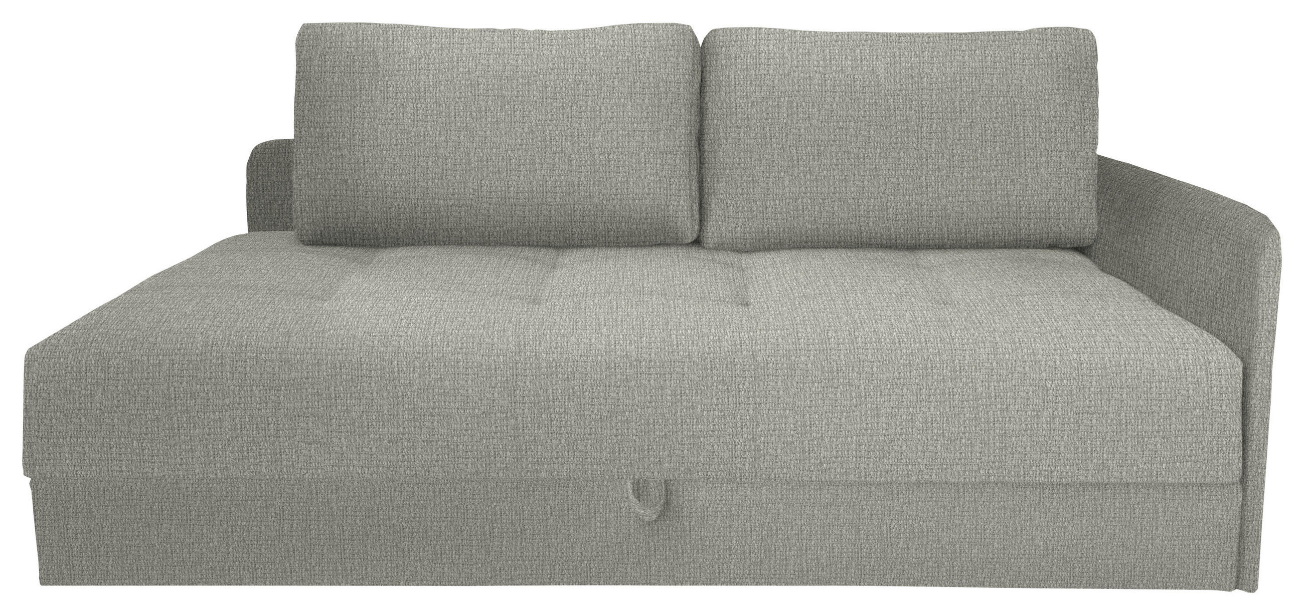 LIEGE in Velours Greige  - Greige/Schwarz, KONVENTIONELL, Kunststoff/Textil (205/80/125cm) - Xora