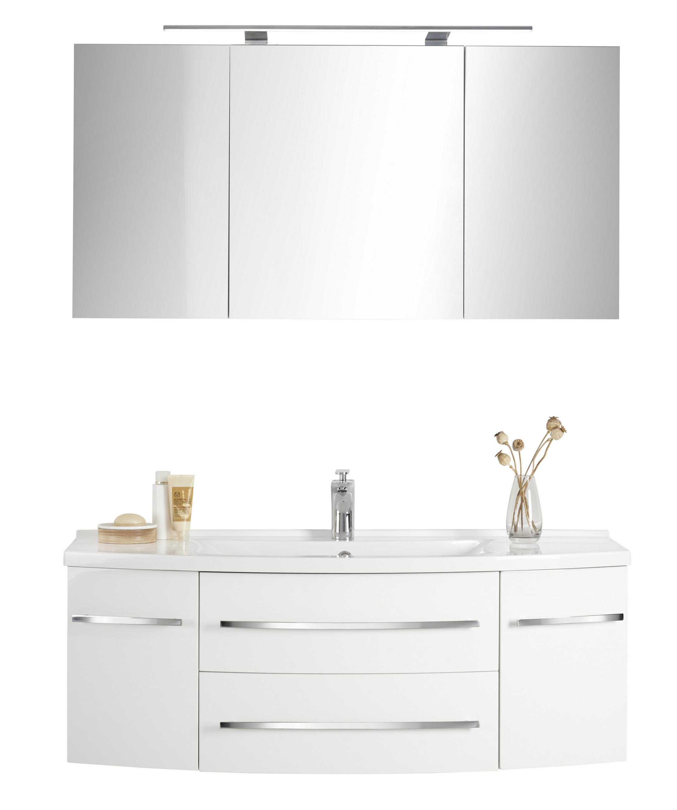 KUPATILO  bela  - bela, Dizajnerski, kamen/pločasti materijal (120cm) - Xora