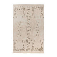 PLOCHO TKANÝ KOBEREC, 120/170 cm hnedá, krémová - hnedá/krémová, Design, textil (120/170cm) - Novel