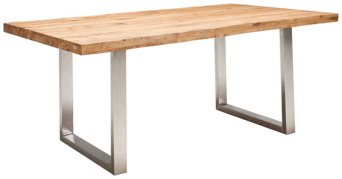 TISCHGESTELL Edelstahlfarben  - Edelstahlfarben, Design, Metall (78/8/73cm) - Valdera