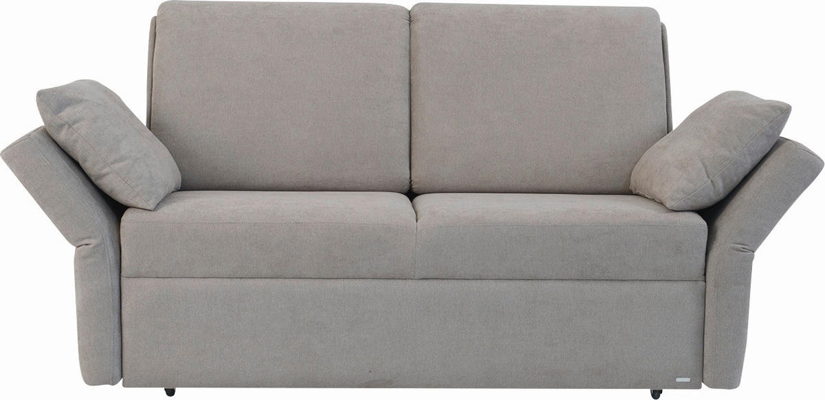 SCHLAFSOFA Chenille Grau  - Schwarz/Grau, KONVENTIONELL, Kunststoff/Textil (150/88/91cm) - Sedda