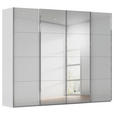 SCHWEBETÜRENSCHRANK 271/235/68 cm 4-türig Grau  - Chromfarben/Grau, Design, Glas/Holzwerkstoff (271/235/68cm) - Novel