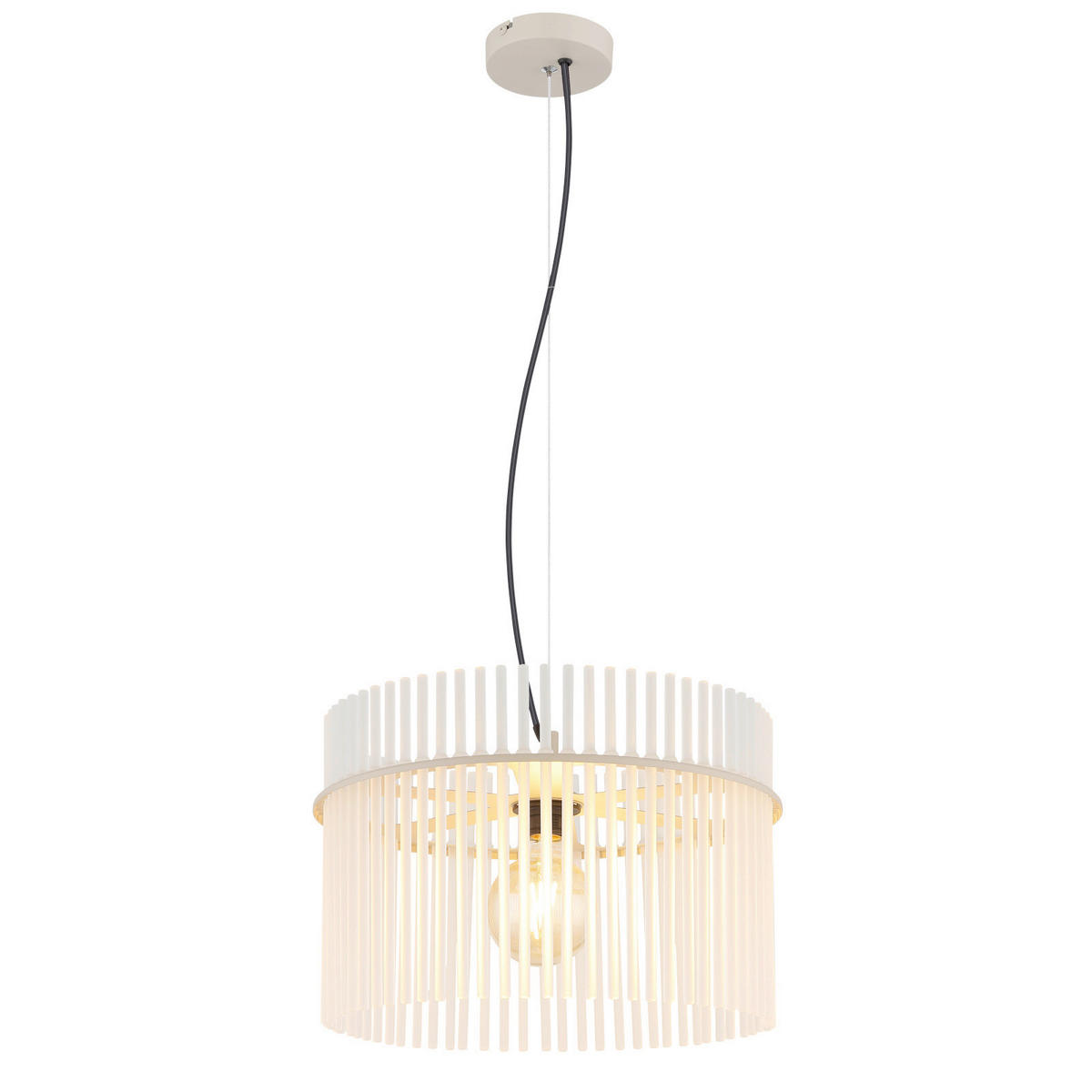 ZÁVESNÉ SVIETIDLO, 40/150 cm  - čierna/piesková, Basics, kov/plast (40/150cm)