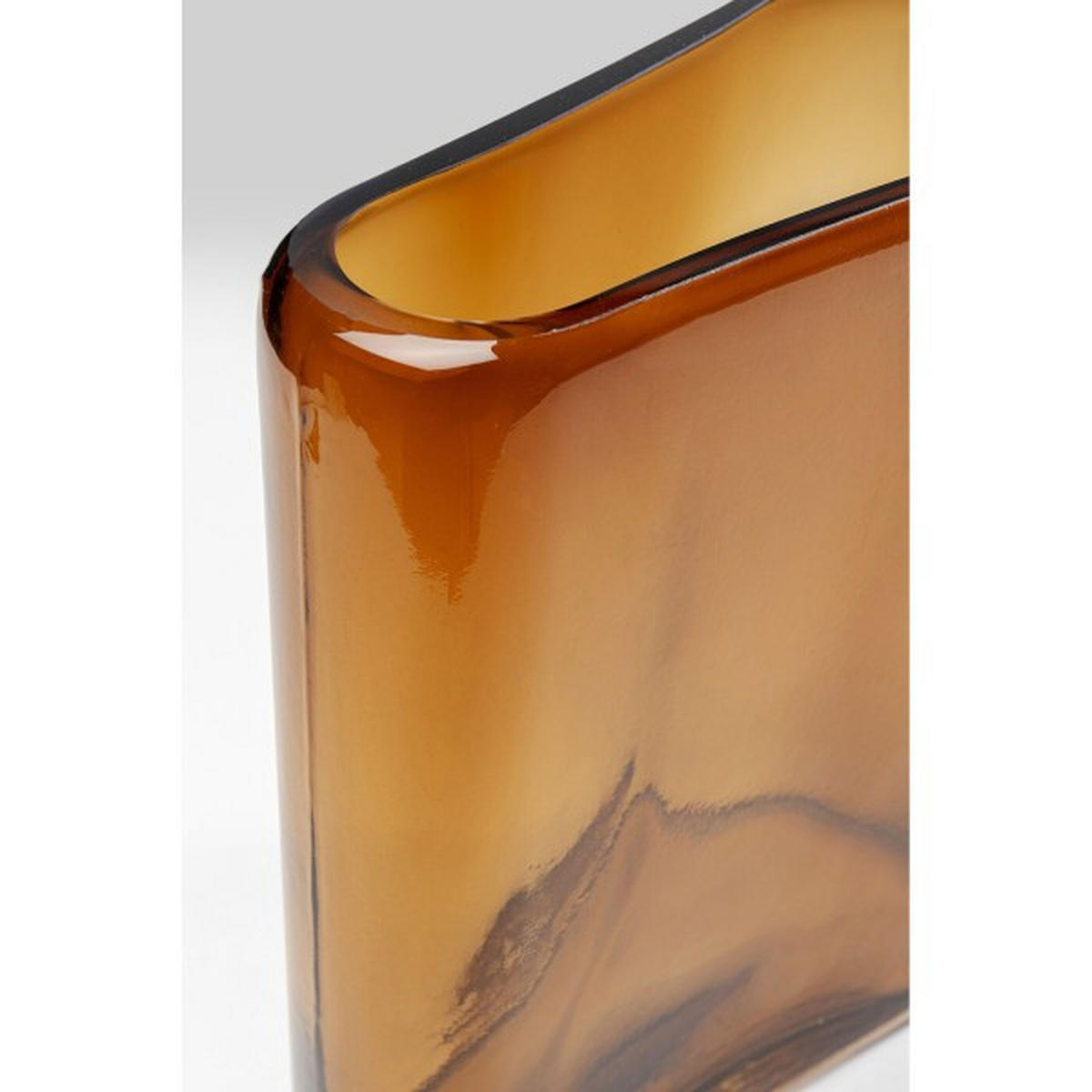 VASE  - Braun, Design, Glas (25/32/11cm) - Kare-Design
