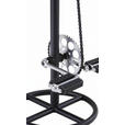 BARHOCKER Echtleder Braun, Schwarz Eisen  - Schwarz/Braun, LIFESTYLE, Leder/Metall (41/77/41cm) - Landscape