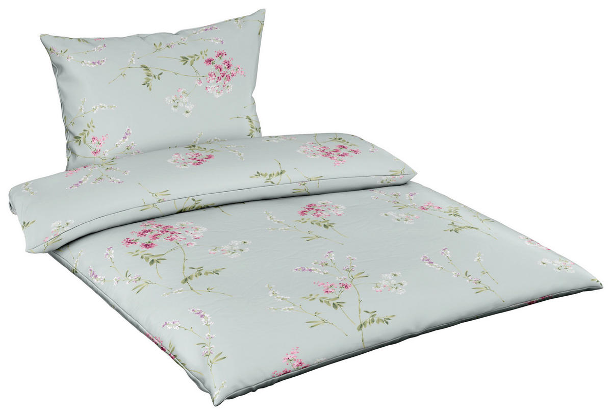 BETTWÄSCHE Timeless/Standard Makosatin 140/200 cm  - Türkis/Jadegrün, Basics, Textil (140/200cm) - Fleuresse