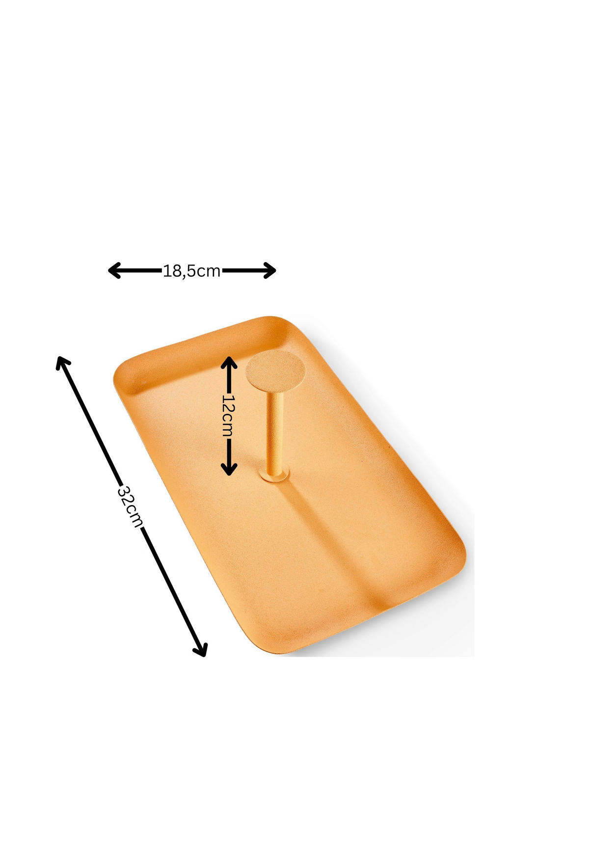 ETAGERE 2-stöckig - Greige/Orange, Basics, Metall (32/18,5/12cm) - FYNCH-HATTON