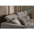 ECKSOFA Greige Struktur  - Greige/Schwarz, Design, Kunststoff/Textil (284/205cm) - Xora