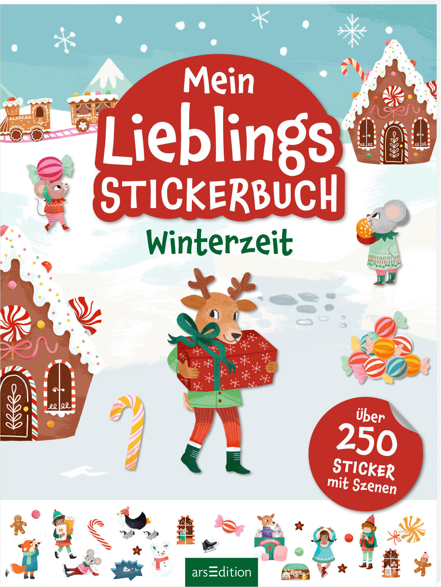 BUCH Mein Lieblings-Stickerbuch – Winterzeit  - Multicolor, Basics, Papier (17,5/17,5/0,4cm)