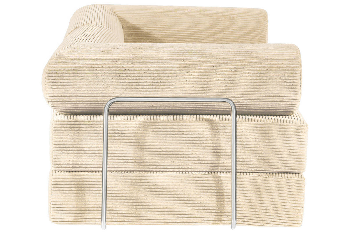 SESSEL in Cord Beige  - Beige, Design, Textil (180/70/100cm) - P & B