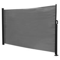 SICHTSCHUTZ, 300X160CM - Schwarz/Grau, KONVENTIONELL, Kunststoff/Metall (300/160cm)