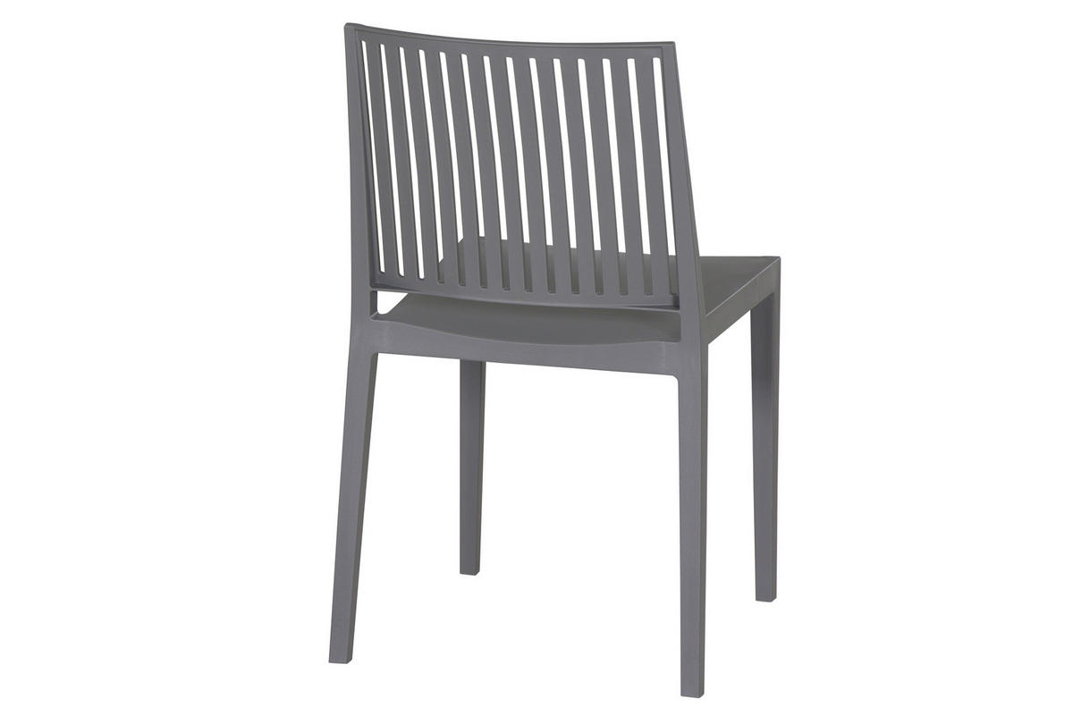 STAPELSTUHL Grau  - Grau, Basics, Kunststoff (57/80/56cm) - Siena Garden