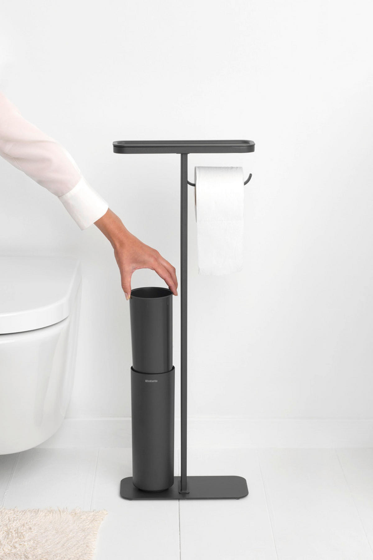 TOALETNA ČETKA    MINDSET  - siva, Basics, metal/plastika (29/75.2/12.5cm) - Brabantia