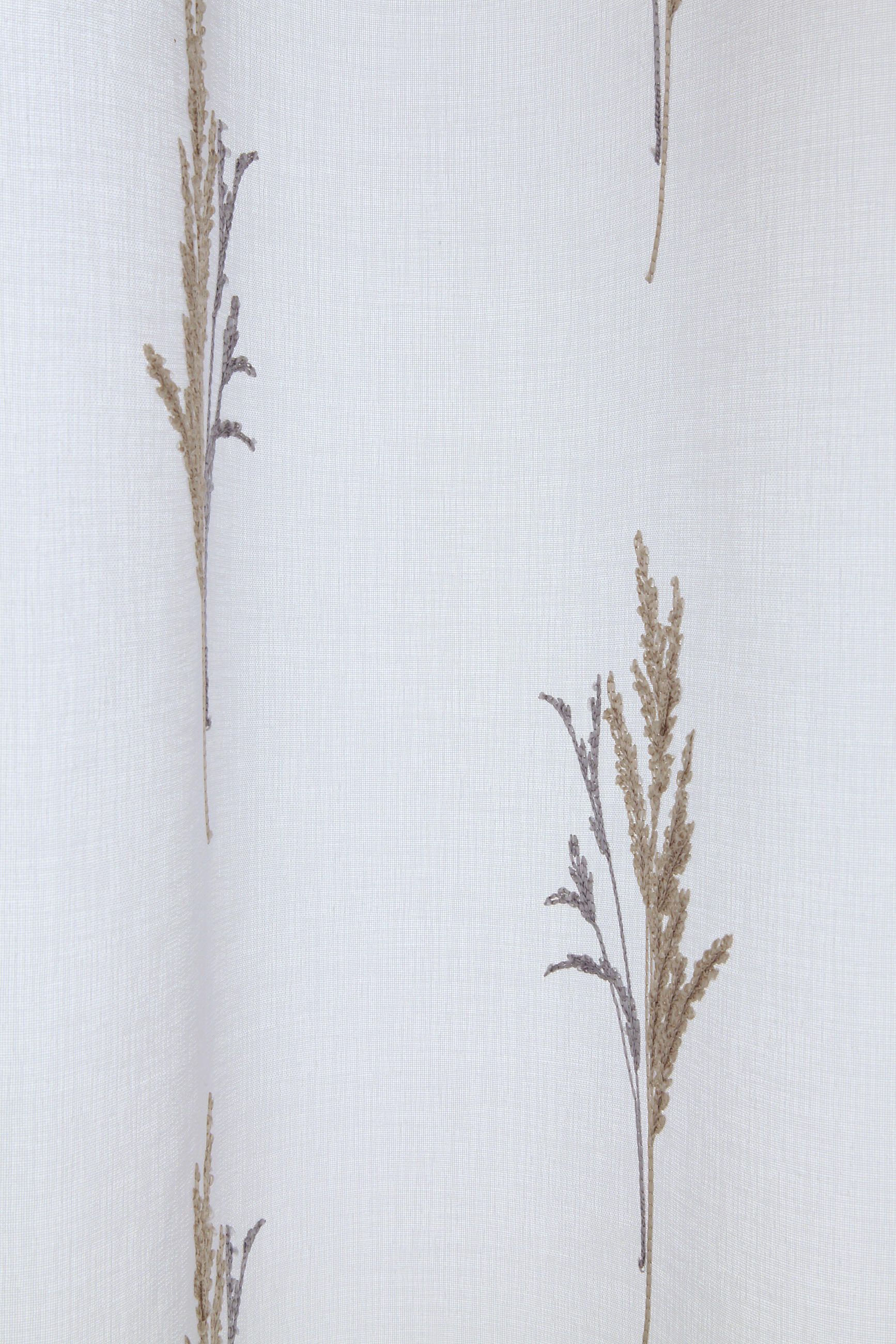SCHLAUFENSCHAL  halbtransparent  135/245 cm   - Beige/Weiß, Basics, Textil (135/245cm)