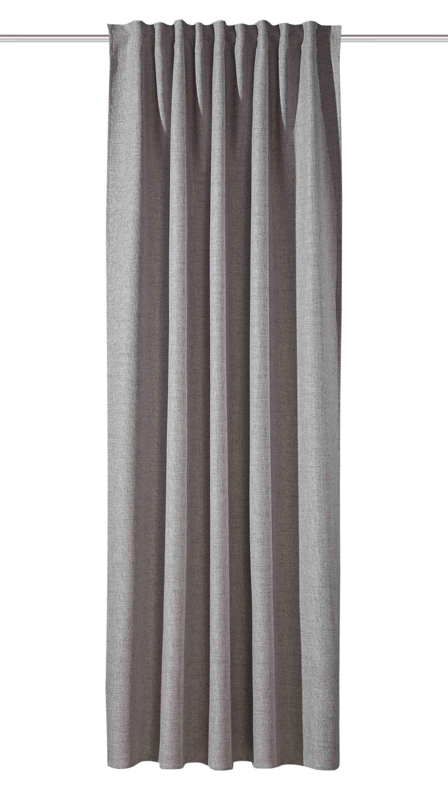 FERTIGVORHANG  blickdicht   140/300 cm  - Taupe, Basics, Textil (140/300cm)
