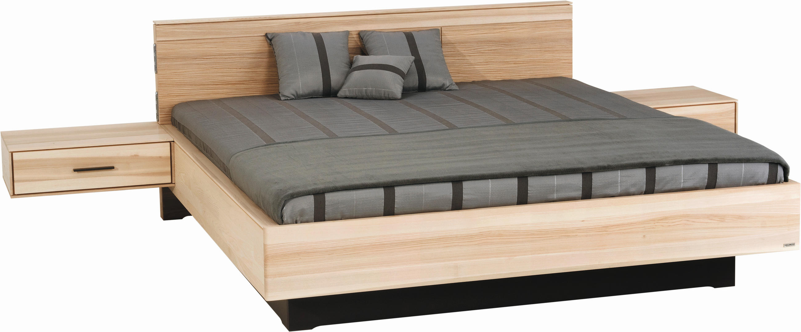 BETTANLAGE 180/200 cm  in Eschefarben   - Eschefarben, Design, Holz (180/200cm) - Valdera