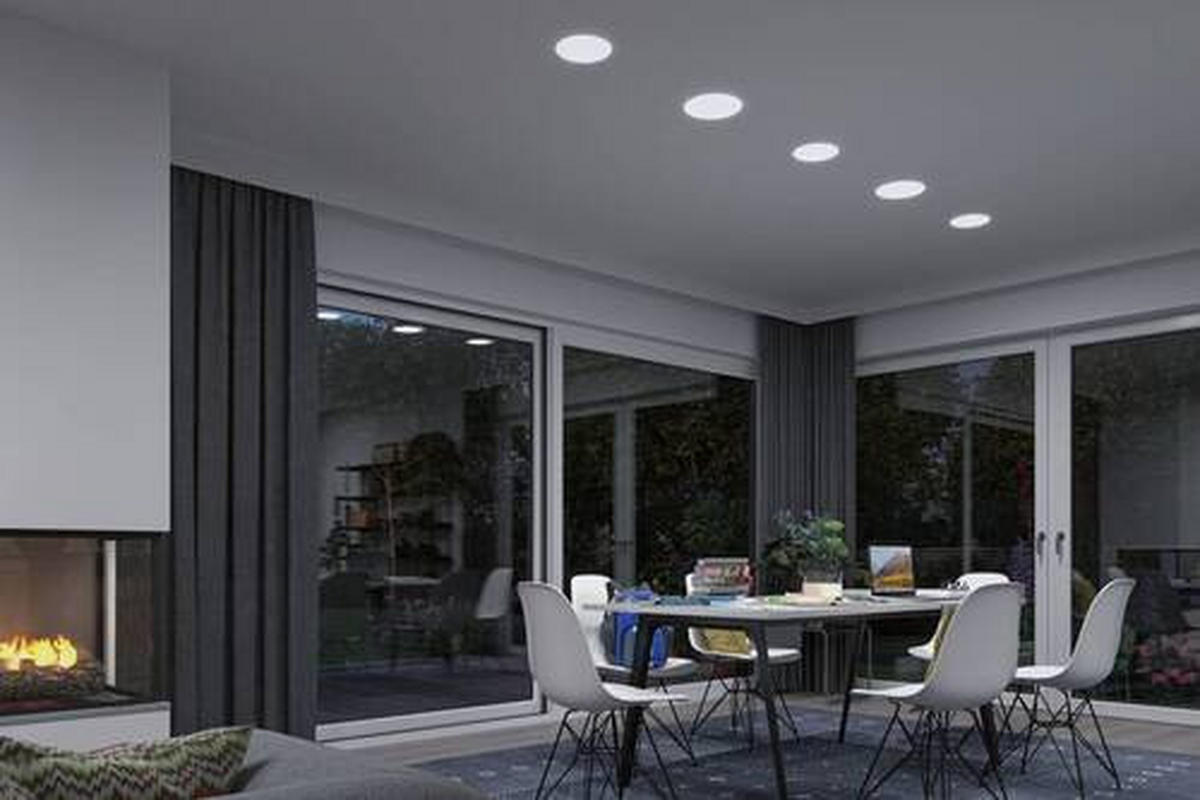 LED-PANEEL   18,5 cm  - Weiß, Basics, Kunststoff (18,5cm) - Paulmann