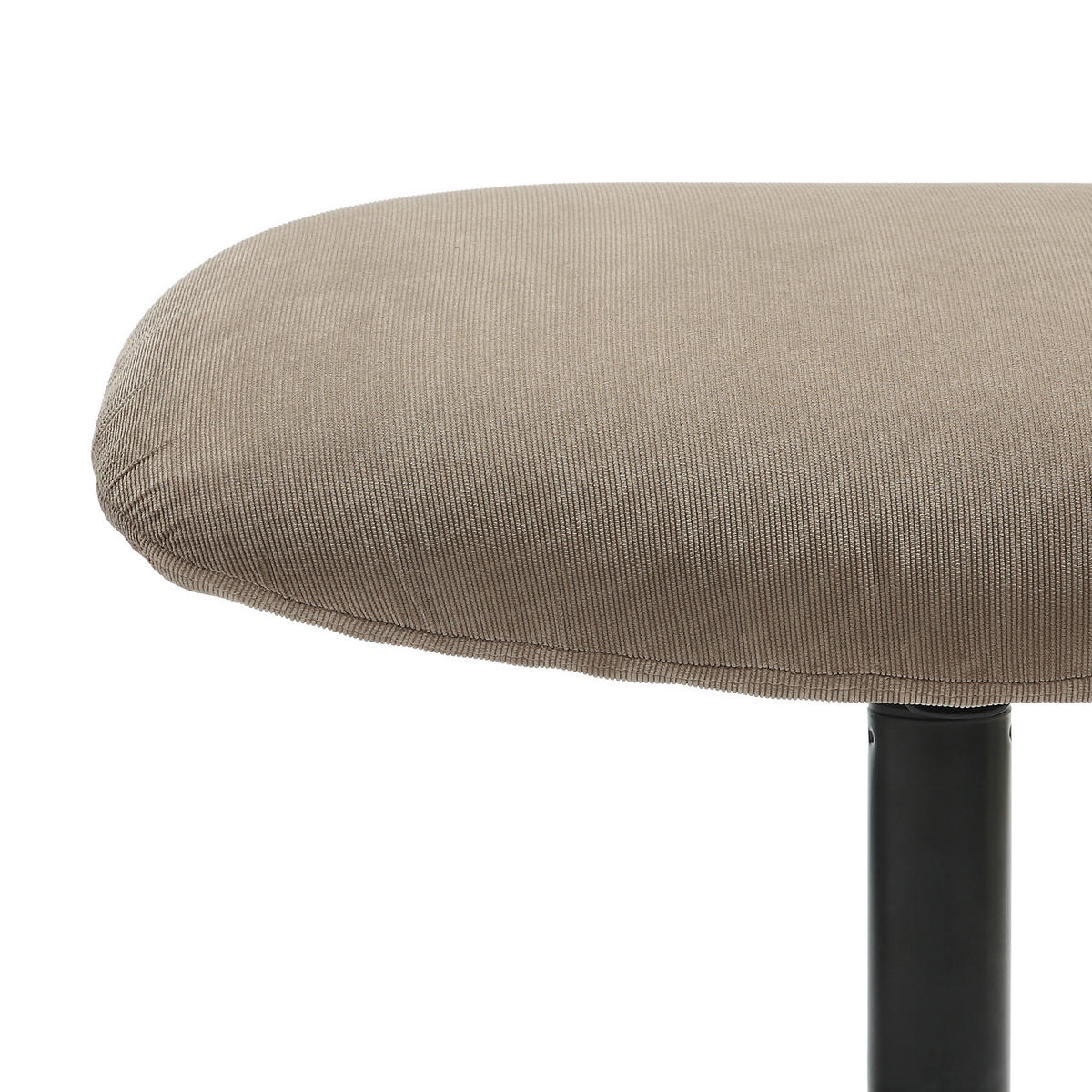 SESSELSET in Cord Braun  - Schwarz/Braun, MODERN, Textil/Metall (82/106/85cm) - Livetastic