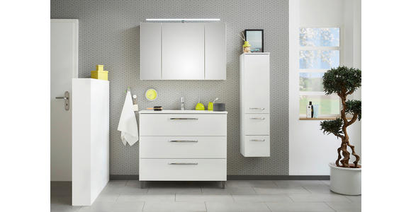 SPIEGELSCHRANK 105/70/16 cm  - Chromfarben/Weiß, KONVENTIONELL, Glas/Holzwerkstoff (105/70/16cm) - Xora