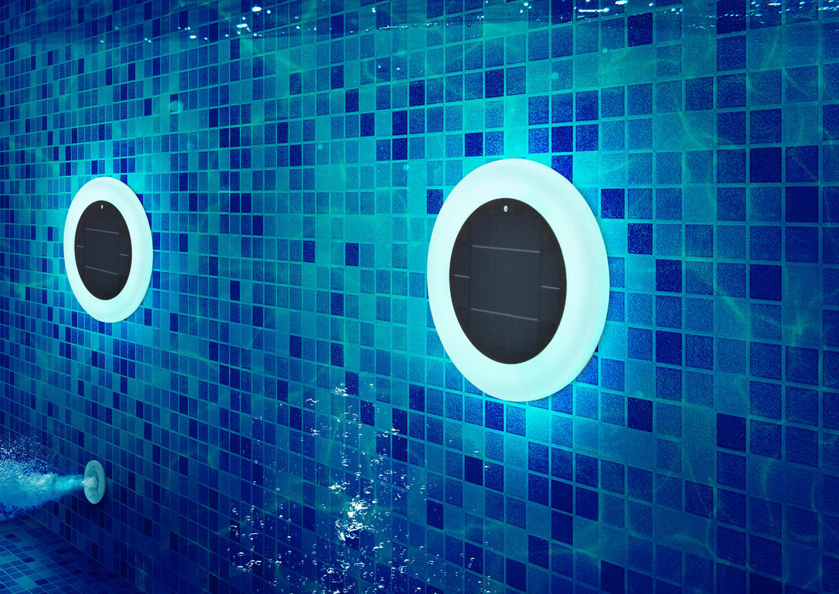 LED-AUßENLEUCHTE Papaya 29/2 cm   - Transparent/Weiß, Basics, Kunststoff (29/2cm) - Newgarden