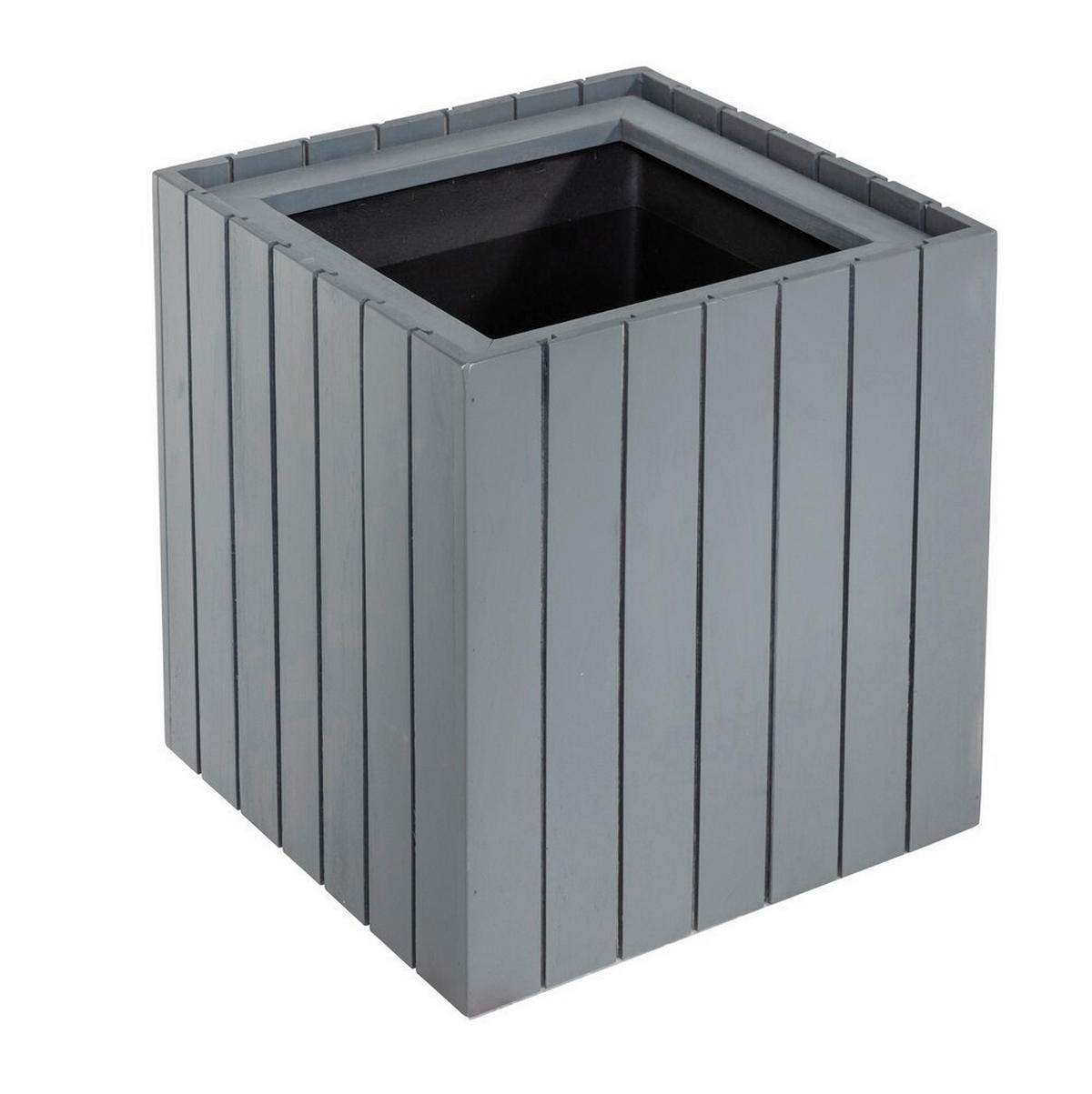 TRUHLÍK NA KVĚTINY dřevo, 30/30/35 cm - antracitová, Basics, dřevo (30/30/35cm) - Prestige Home