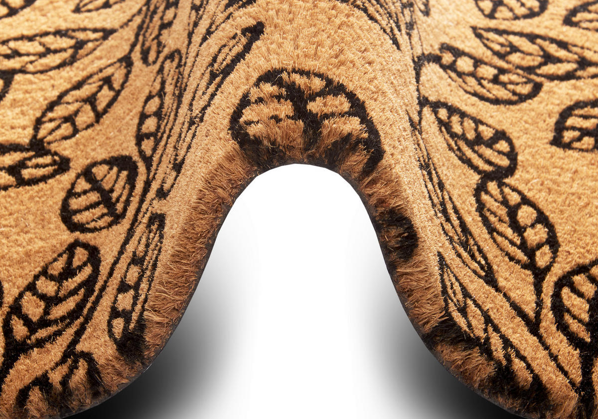 KOKOSMATTE  45/75 cm  Schwarz, Hellbraun  - Hellbraun/Schwarz, Basics, Naturmaterialien/Kunststoff (45/75cm) - Hanse Home