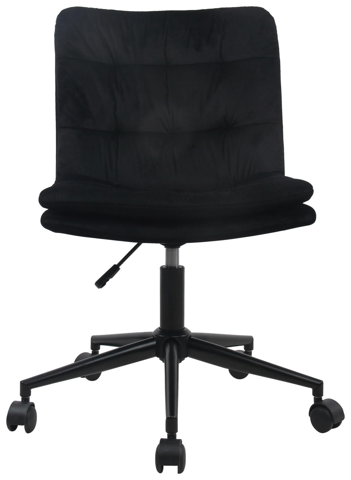 DREHSTUHL  in Samt Schwarz  - Schwarz, MODERN, Kunststoff/Textil (42/98/45cm) - MID.YOU