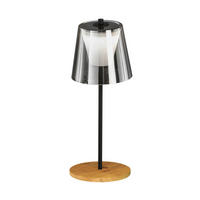 LED-UTOMHUSLAMPA - svart, Natur, metall/glas (15/35cm) - Fischer & Honsel