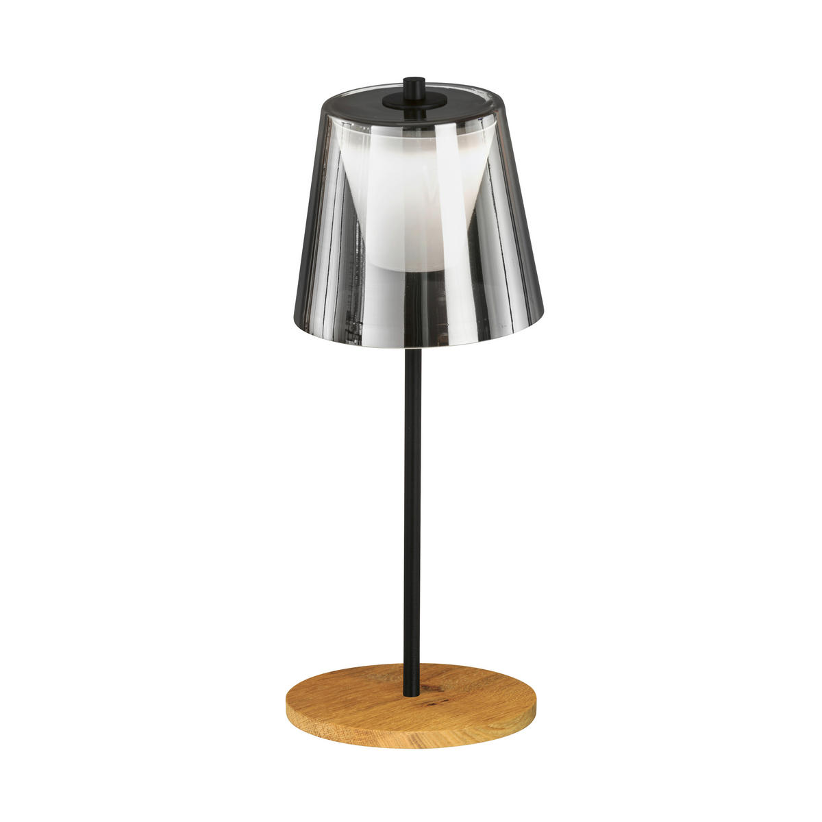 LED-UTOMHUSLAMPA - svart, Natur, metall/glas (15/35cm) - Fischer & Honsel