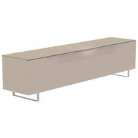 LOWBOARD  in 210/51/45 cm  - Sandfarben/Alufarben, Design, Glas/Holzwerkstoff (210/51/45cm) - Moderano